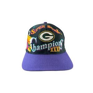 Vintage Green Bay Packers Super Bowl XXXI 31 Colorful snapback hat